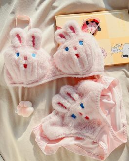 Autumn and winter plush underwear cute Japanese cartoon rabbit underwear