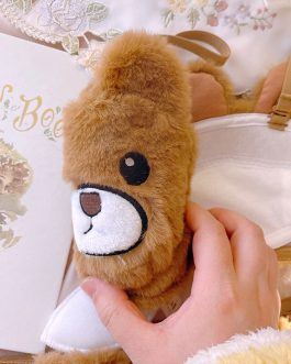 Girls Plush Bear Underwear Cute No Steel Rings Gather