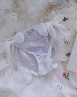 Japanese thin cup lingerie bow