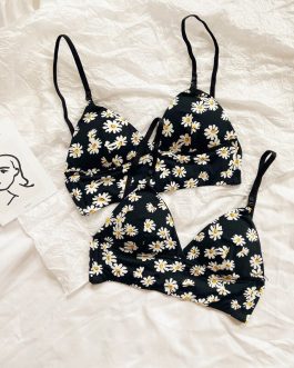 Wriufred Chrysanthemum no steel ring bra