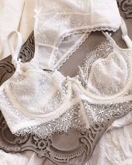 Wriufred Sexy ultra-thin lace bralette