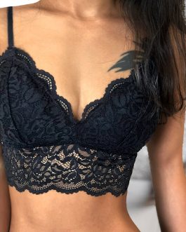 Wriufred Thin lace bra with underpants set