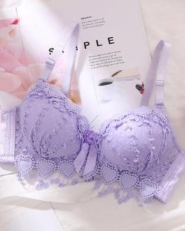 New Spring Summer Bras for Teenagers Cute Bow Comfortable Underwear for Girls Made of Cotton Wireless Ladies Lace Sexy Lingerie